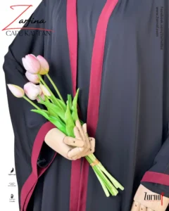 Zarfina Cape-Kaftan (Black) - Image 3