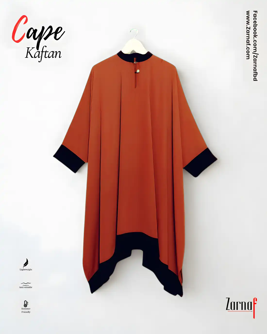 18_upscayl_1x_realesrgan-x4plus Cape Kaftan (Brick) - Image 1