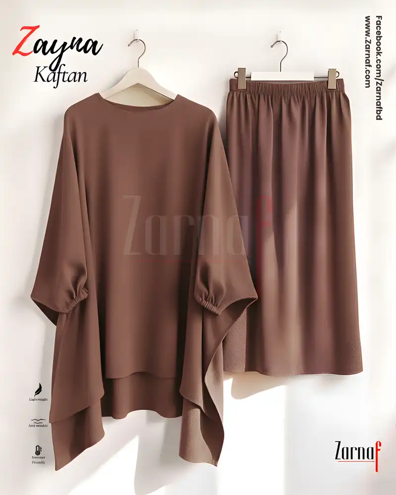 21 Zayna Kaftan Set (Soil) - Image 1