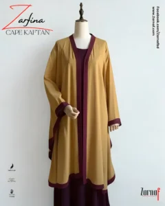 Zarfina Cape-Kaftan (Mustard Yellow)
