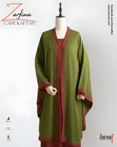 Zarfina Cape-Kaftan (Olive)