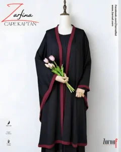 Zarfina Cape-Kaftan (Black)