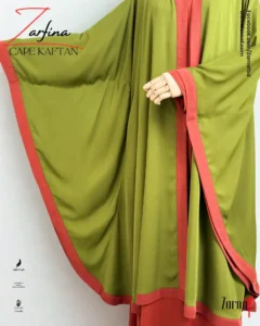 Zarfina Cape-Kaftan (Olive) - Image 2