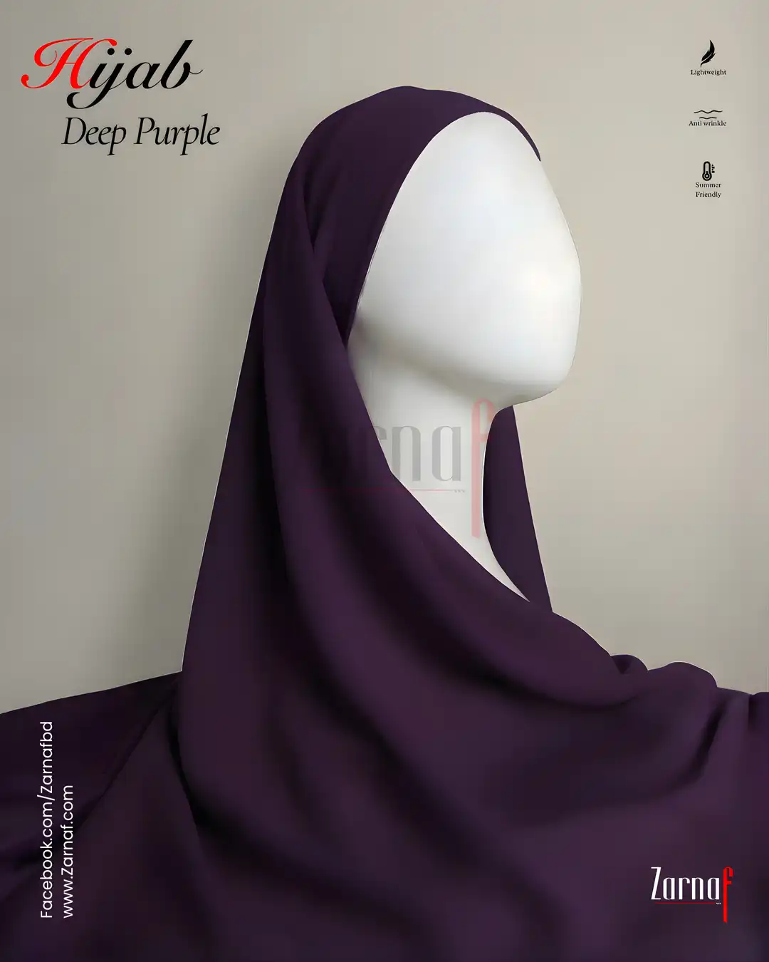 15 Hijab (Deep Purple) - Image 1