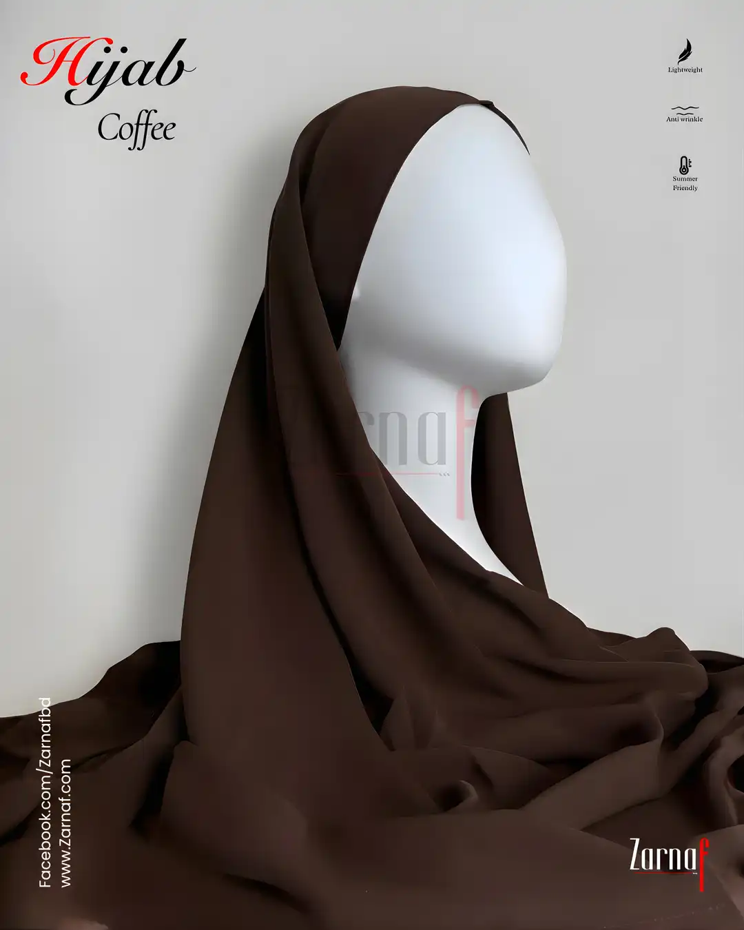 4 Hijab (Coffee) - Image 1